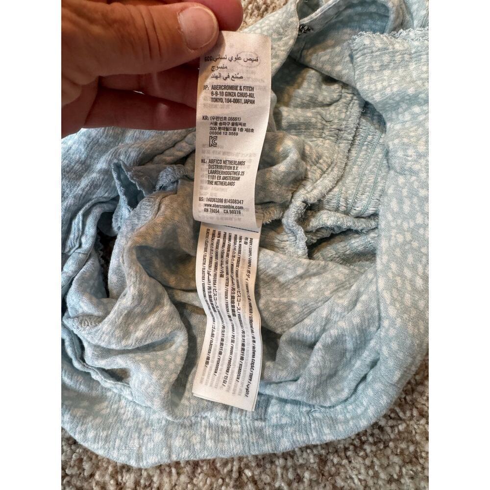 Abercrombie & Fitch. Women's Tank/Crop top, size Small, Teal & White - Picture 6 of 6